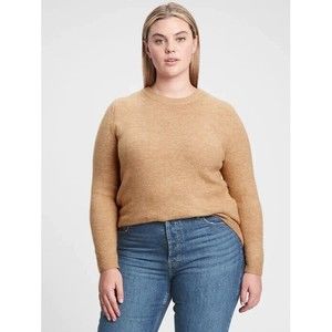 Gap Forever Cozy Tunic Sweater Light Heather Camel Women's Size XXL NEW MSRP $50